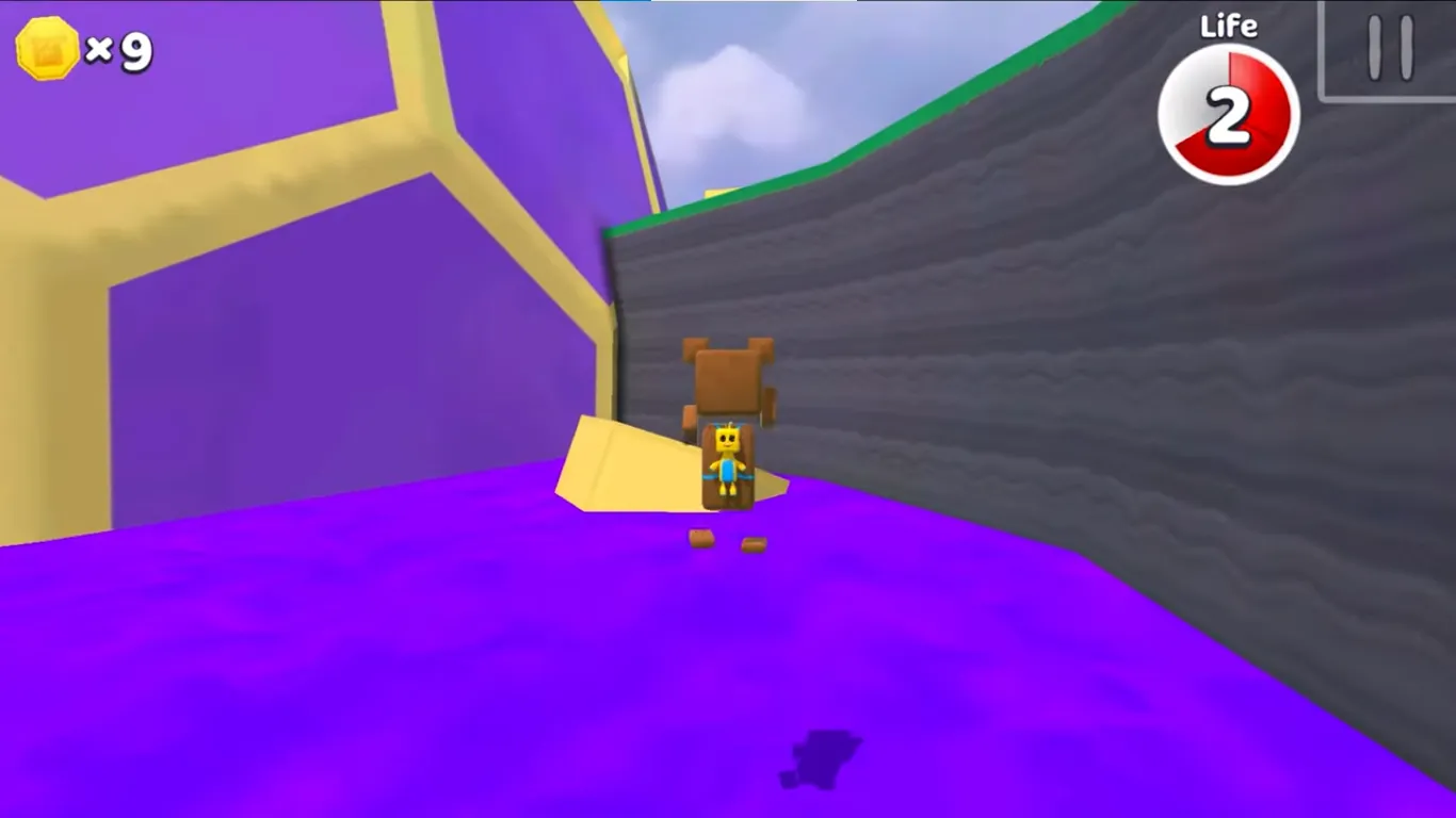 Advanced mechanics for gravity-flip sticker in The Hive Gravity Core room - Super Bear Adventure