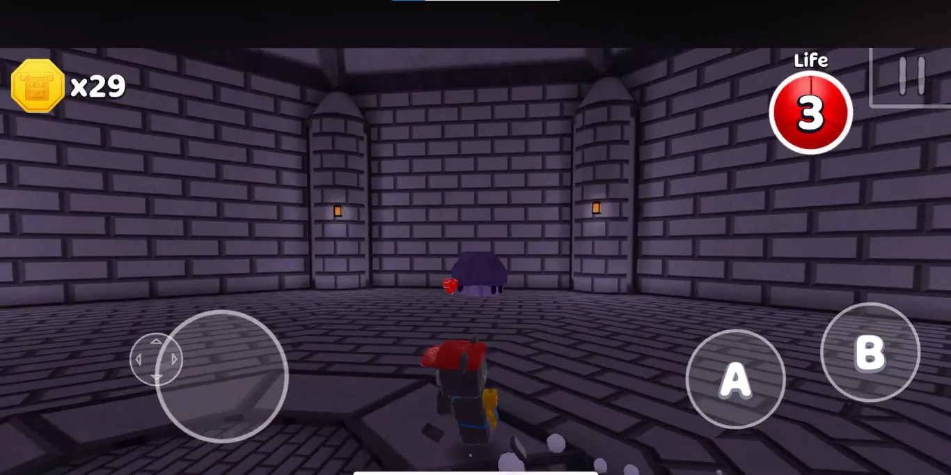 Boss fight mechanics - Giant Golem arena in Super Bear Adventure