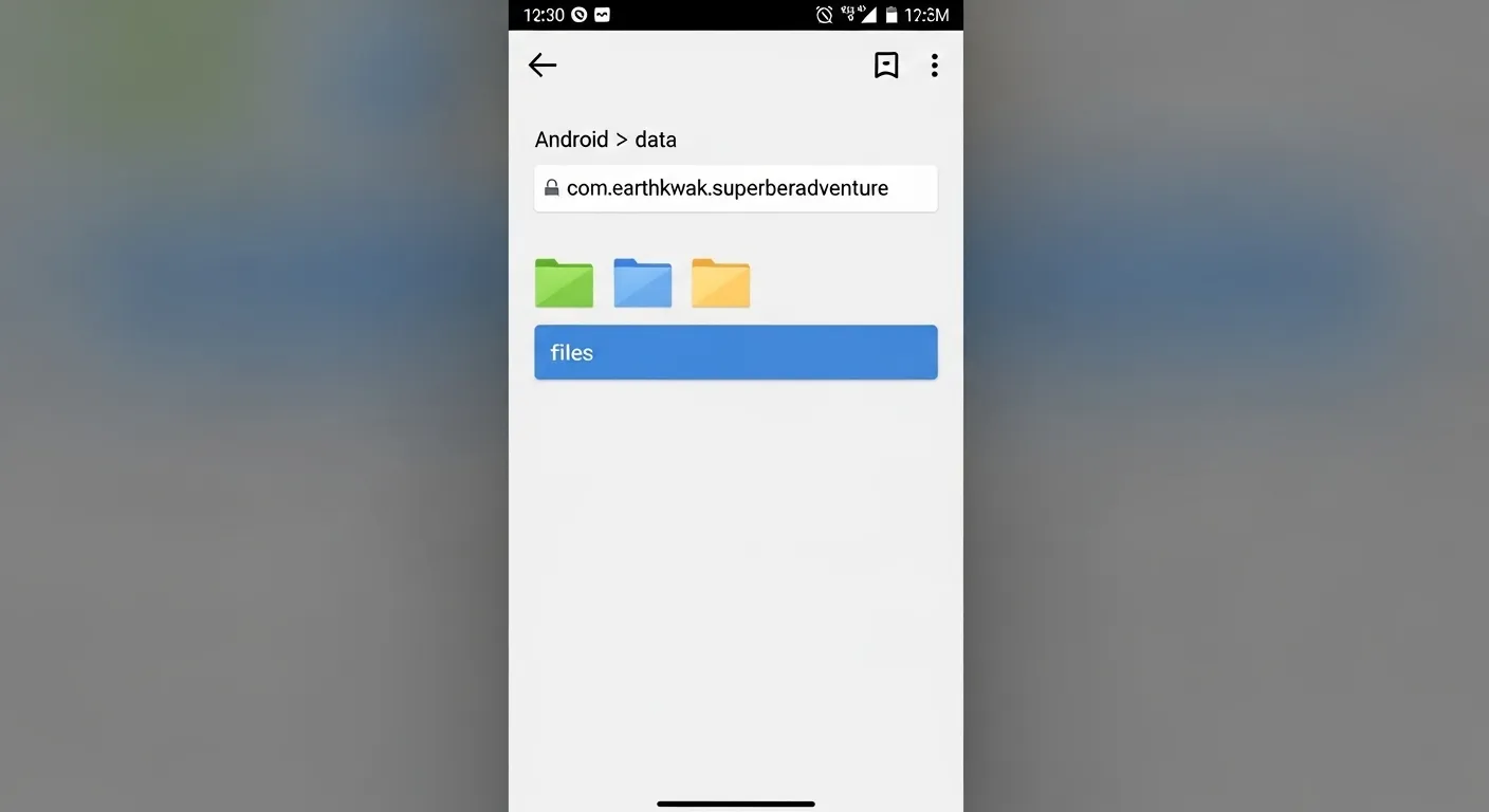 Data path map for Super Bear Adventure save files on Android