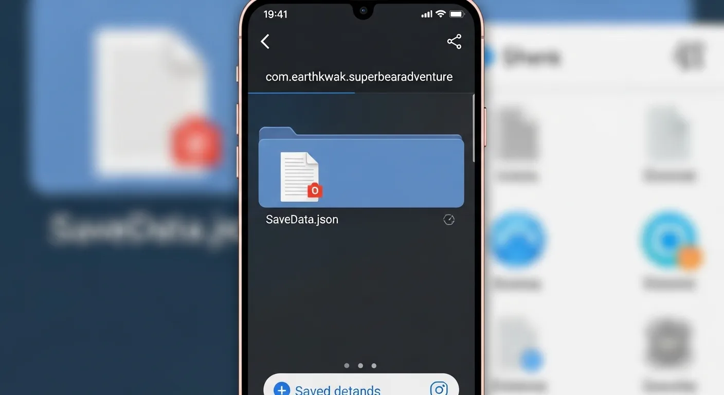 Data sync proof - sharing world and save progress with friends in Super Bear Adventure