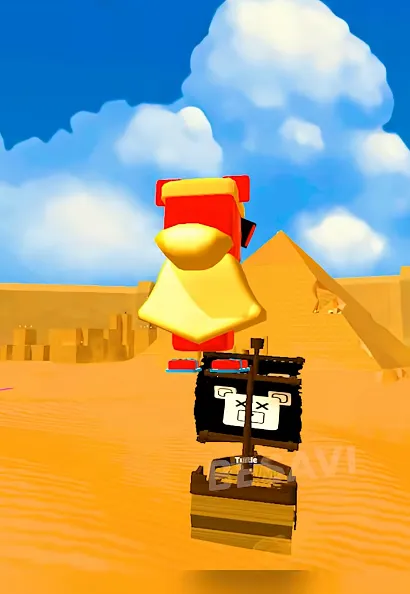 Gravity mechanic - Gravity Jump machine and Secret Sticker #14 in Arcade World - Super Bear Adventure