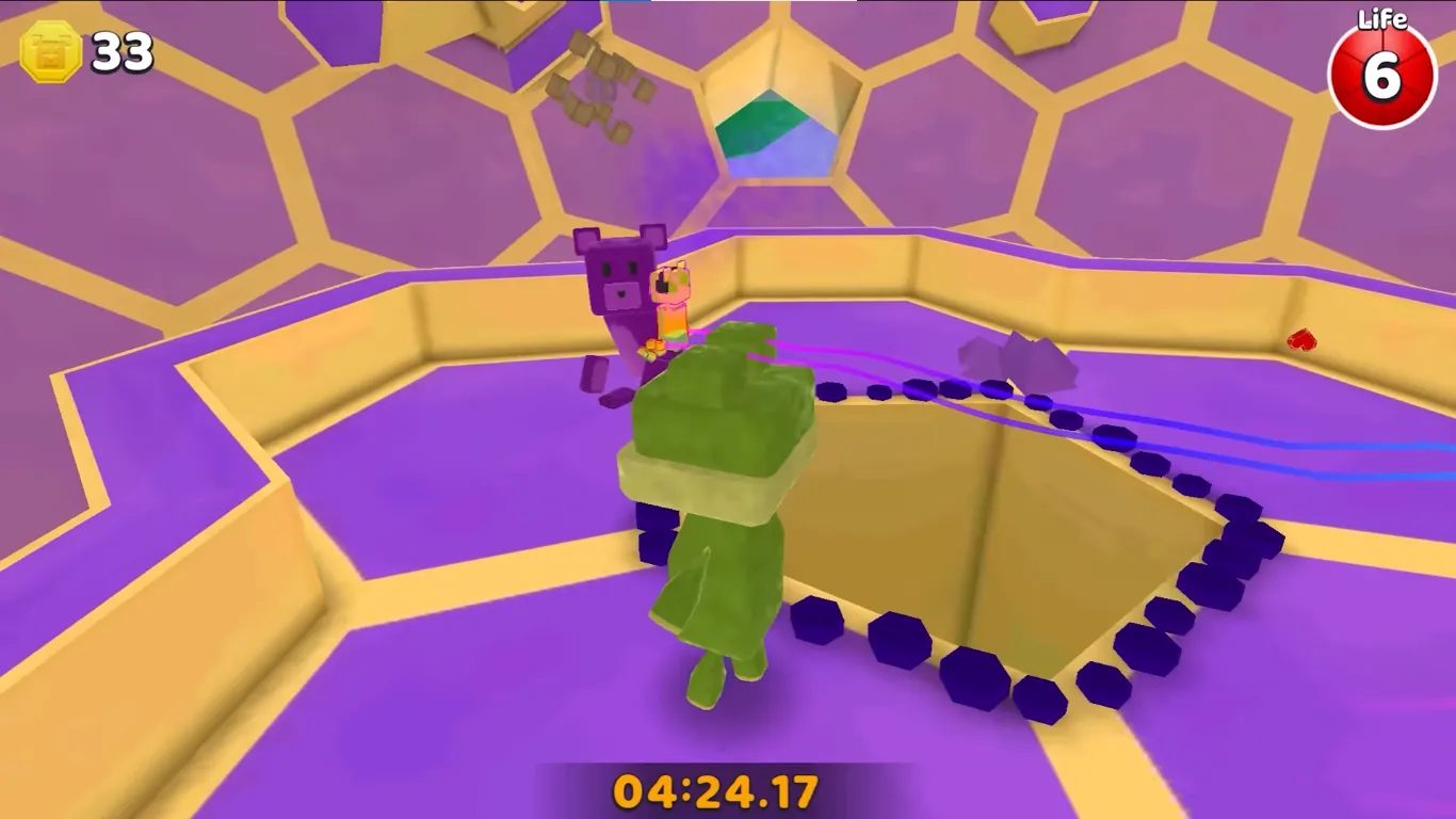 Industrial hazards in The Hive factory - Super Bear Adventure