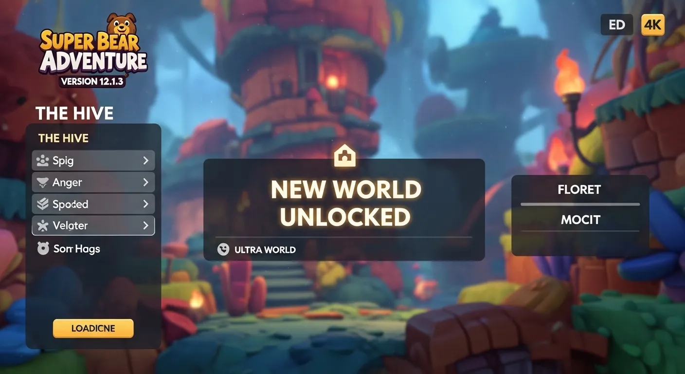 New content proof - v12.1.3 Hive Expansion update Super Bear Adventure changelog