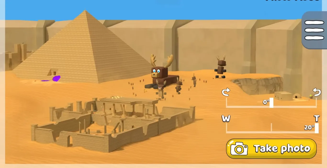 Mirror and light beam puzzle walkthrough in Beemothep Desert - Super Bear Adventure