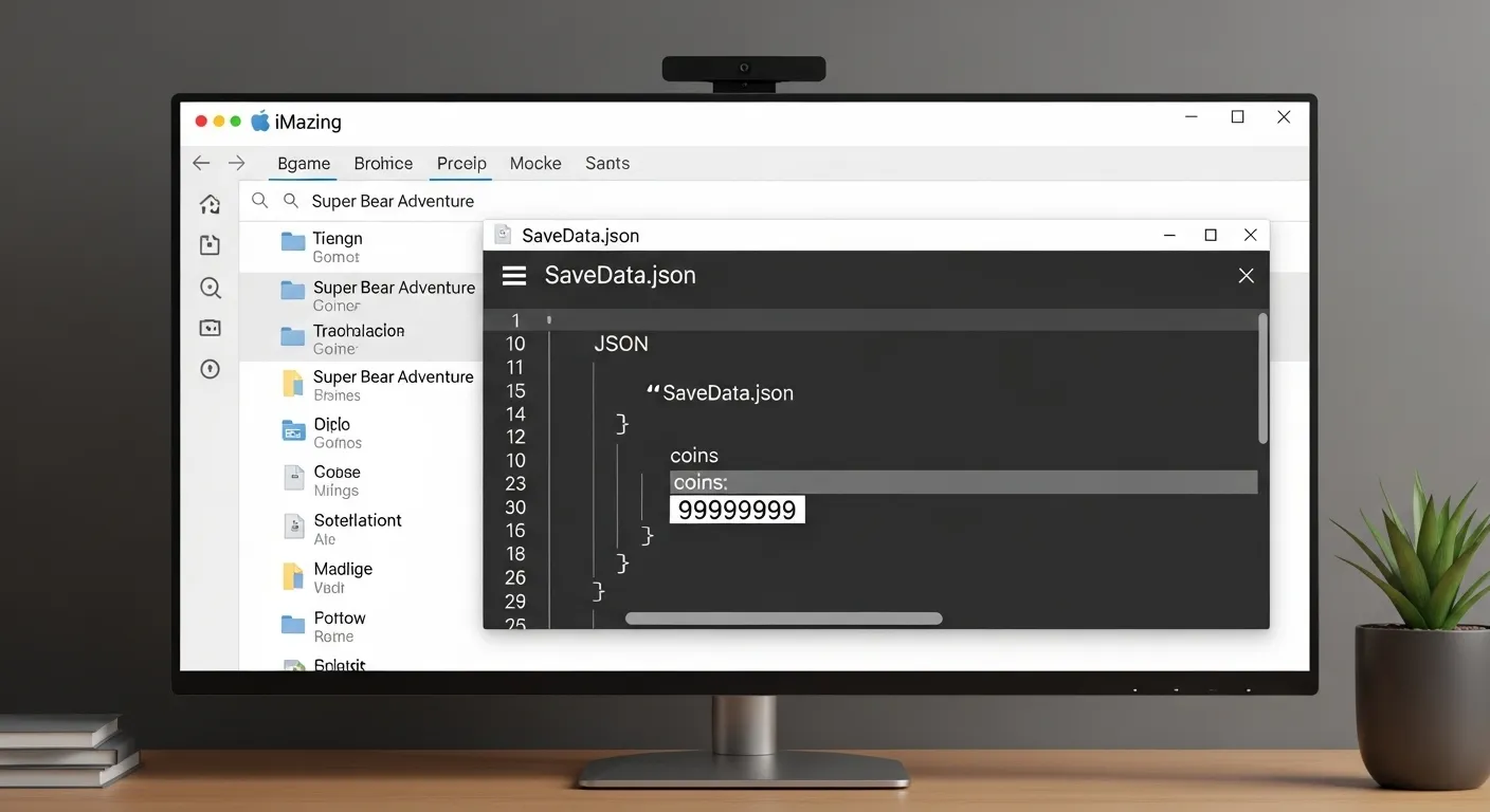 Save editing Super Bear Adventure on iPhone using iMazing